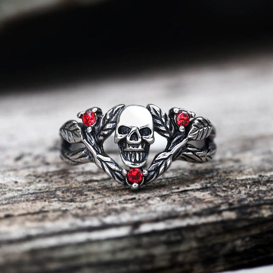 Spider Thorns Stainless Steel Skull Ring