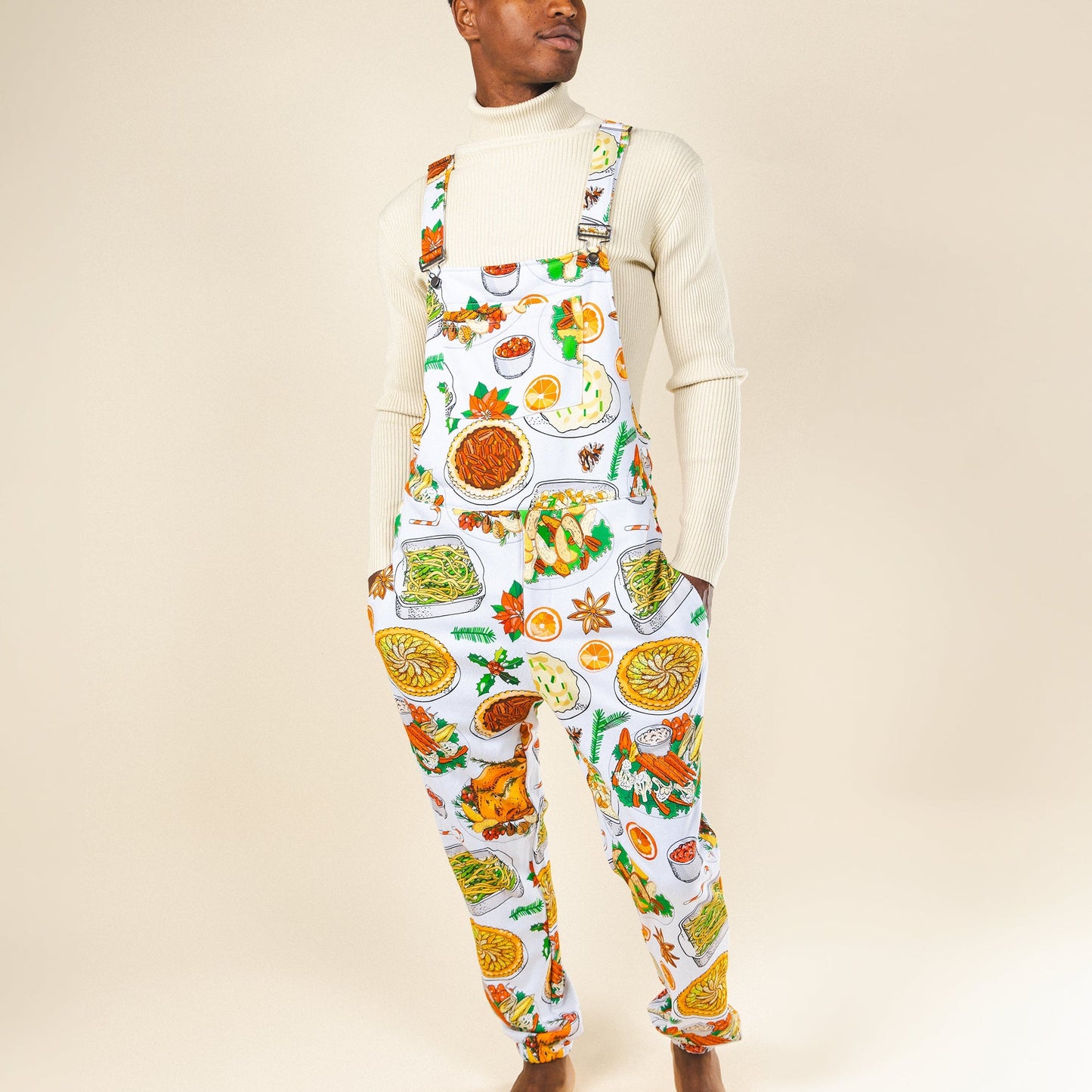 The Spread | White Thanksgiving Pajamaralls®