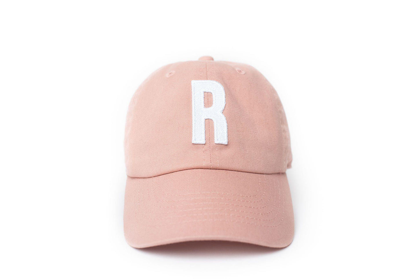 Dusty Rose Letter Baseball Hat