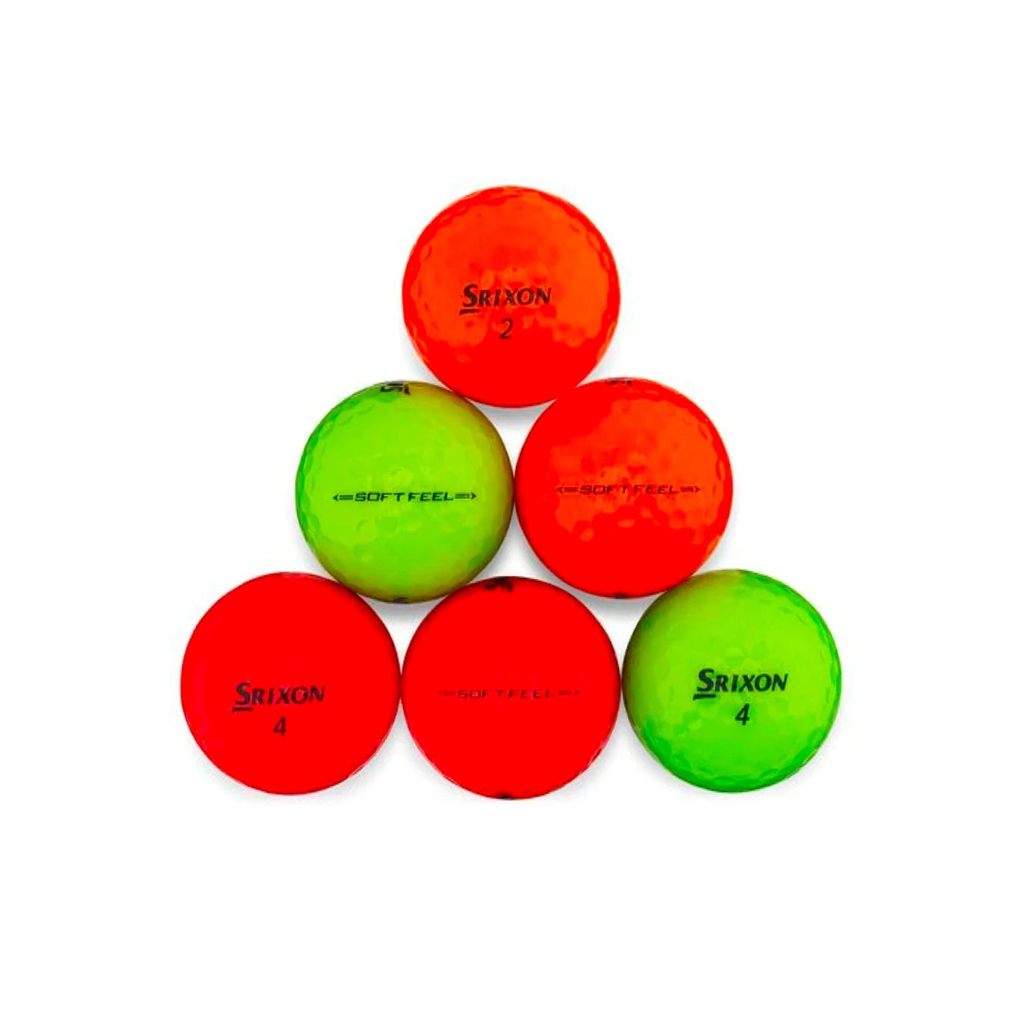 Used Srixon Color Mix Golf Balls - 1 Dozen