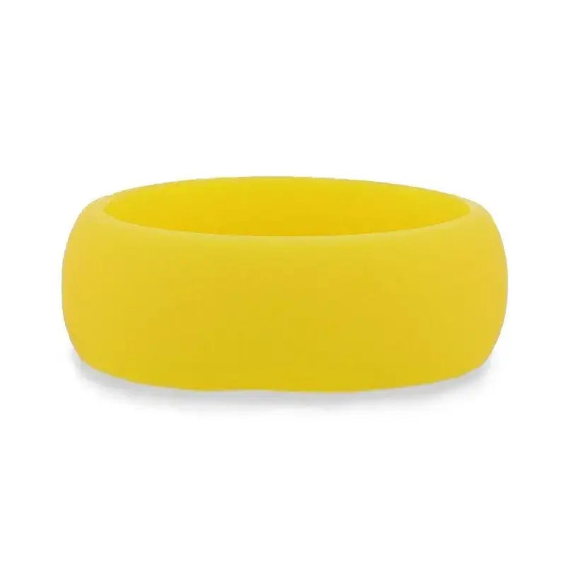 LEMONADE Silicone Ring for Men and Women Yellow Comfort Fit Hypoallergenic Thorsten - 8mm