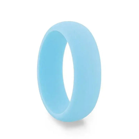 SKYLER Silicone Ring for Men and Women Light Blue Comfort Fit Hypoallergenic Thorsten - 8mm
