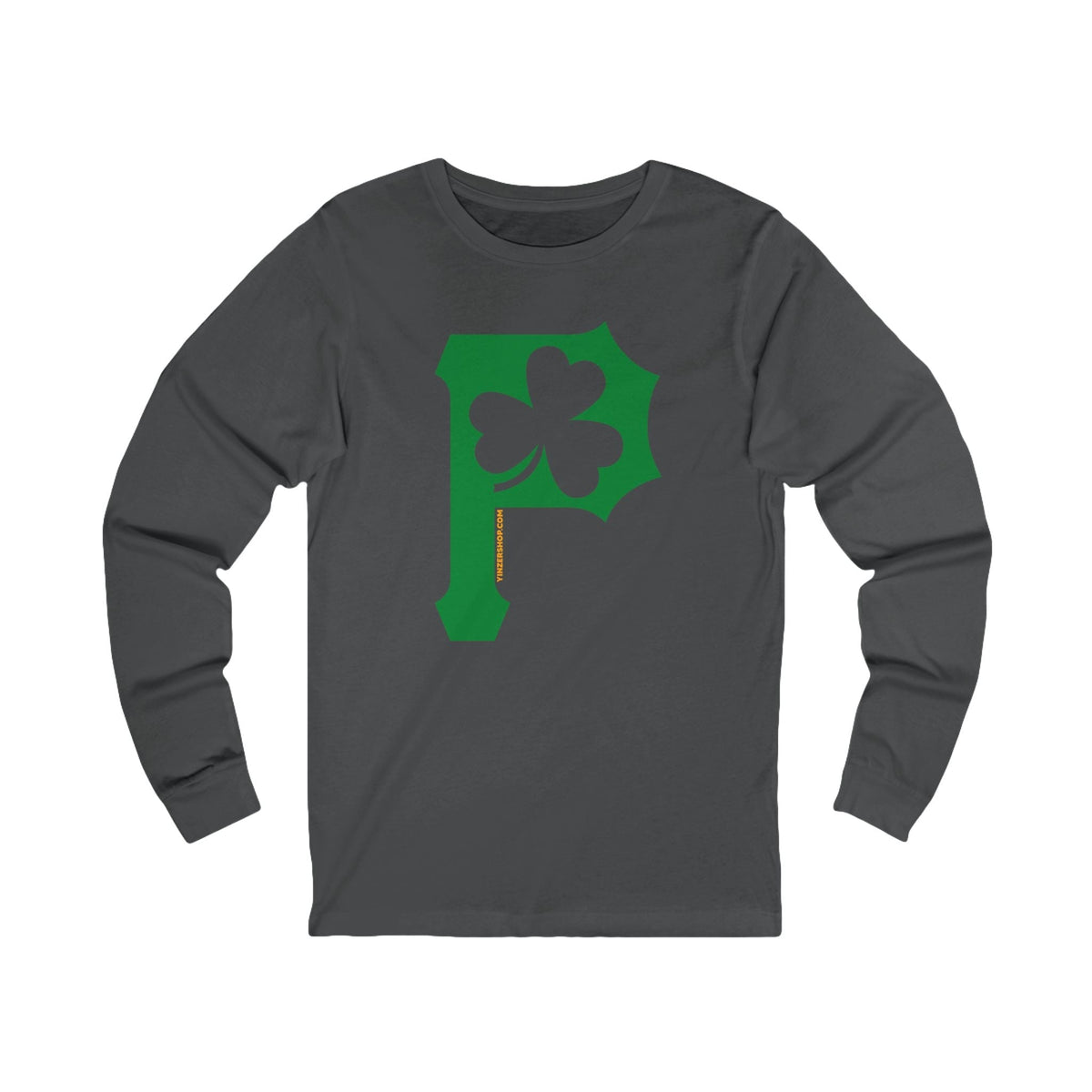 St. Patty's Day Clover - P for Pittsburgh Series - Long Sleeve Tee