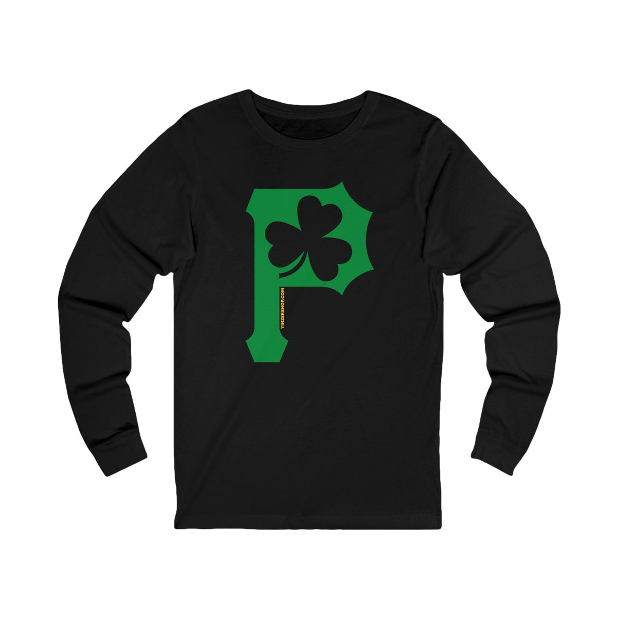St. Patty's Day Clover - P for Pittsburgh Series - Long Sleeve Tee