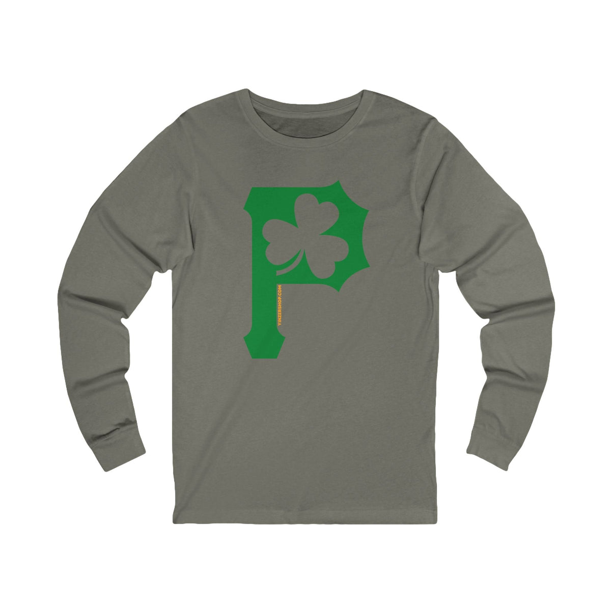 St. Patty's Day Clover - P for Pittsburgh Series - Long Sleeve Tee