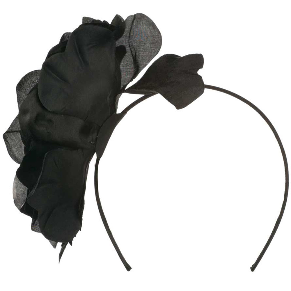 6 Inch Flower Satin Covered Headband