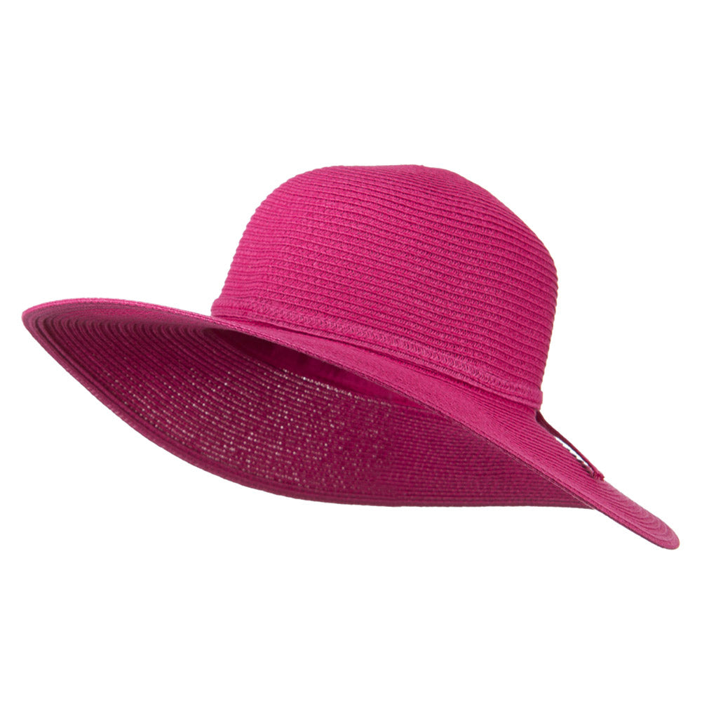 Paper Braid Flat Brim Self Tie Hat