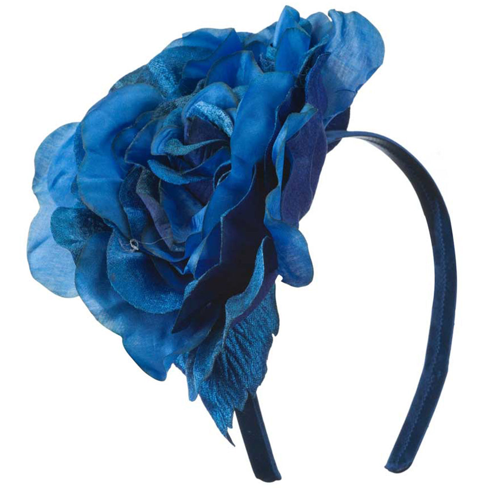 6 Inch Flower Satin Covered Headband