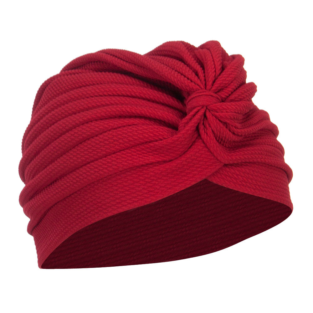 Women's Solid Turban Hat