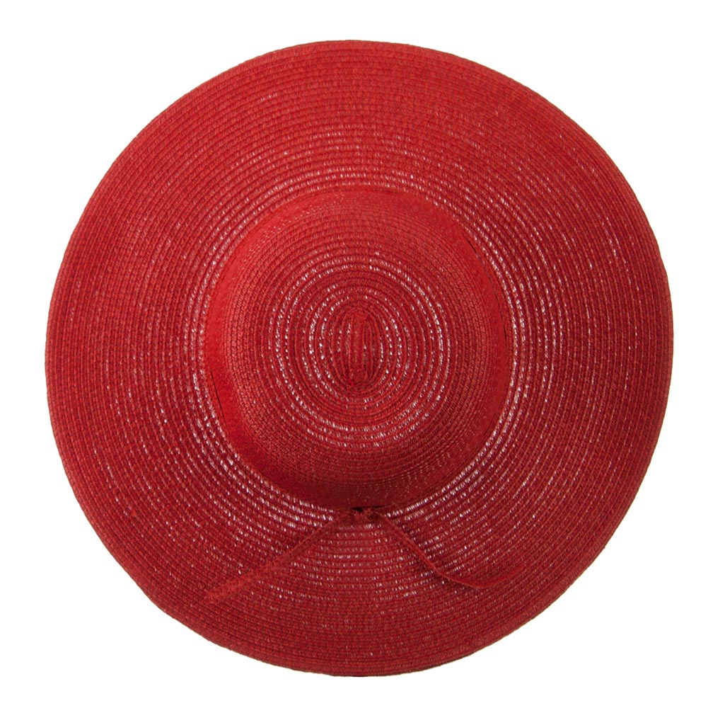 Paper Braid Flat Brim Self Tie Hat