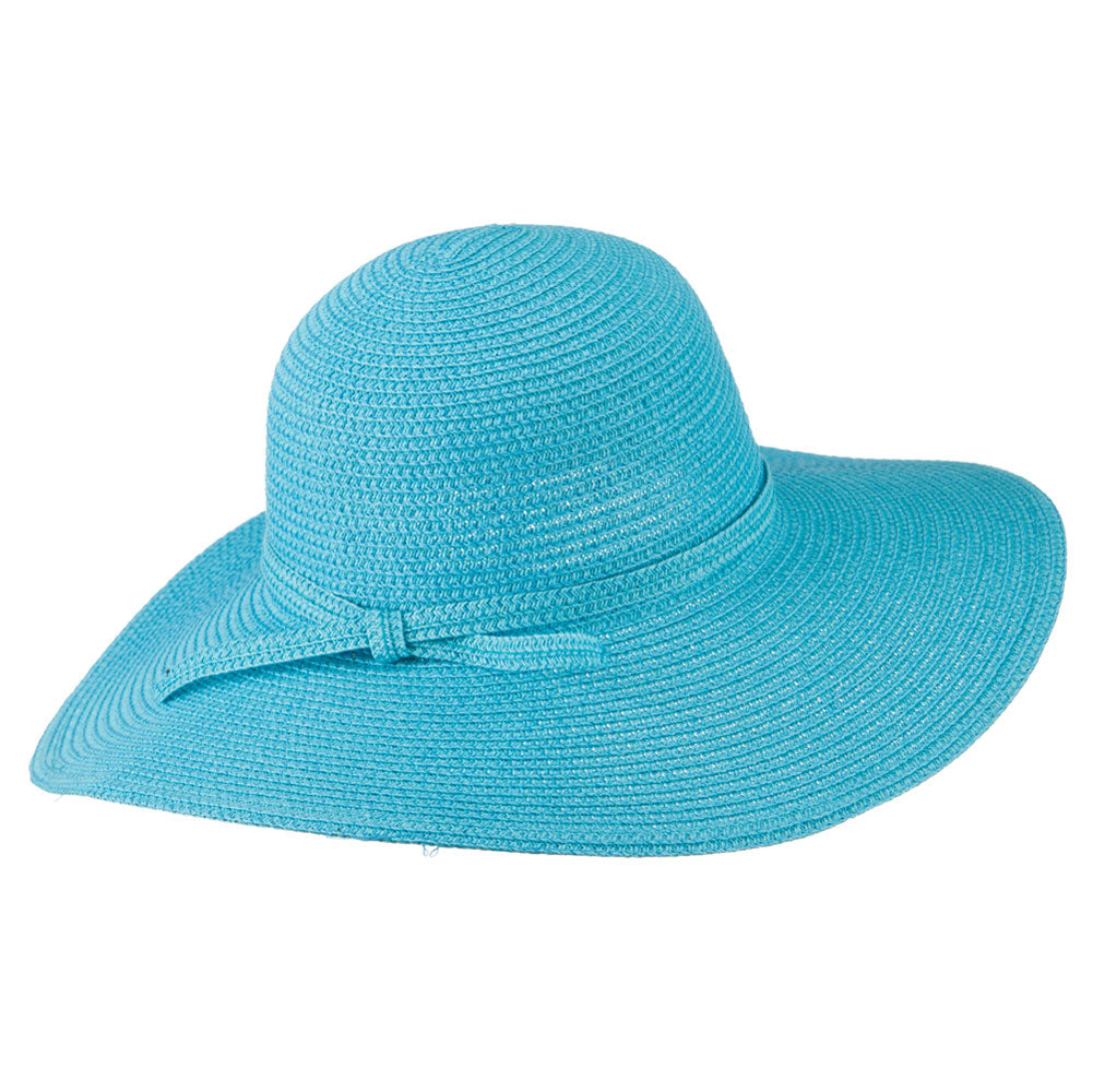 Paper Braid Flat Brim Self Tie Hat