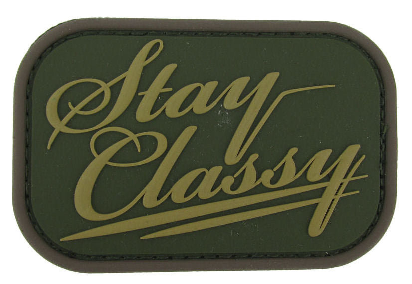 CLEARANCE - Stay Classy Morale Patch PVC - Mil-Spec Monkey