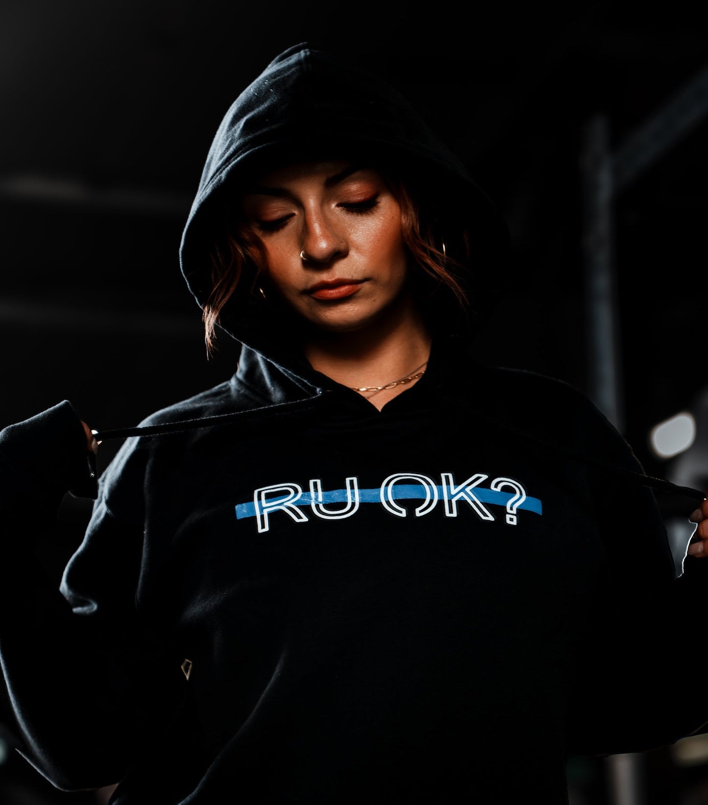 Stigma-Breaking Hoodie- Blue Line