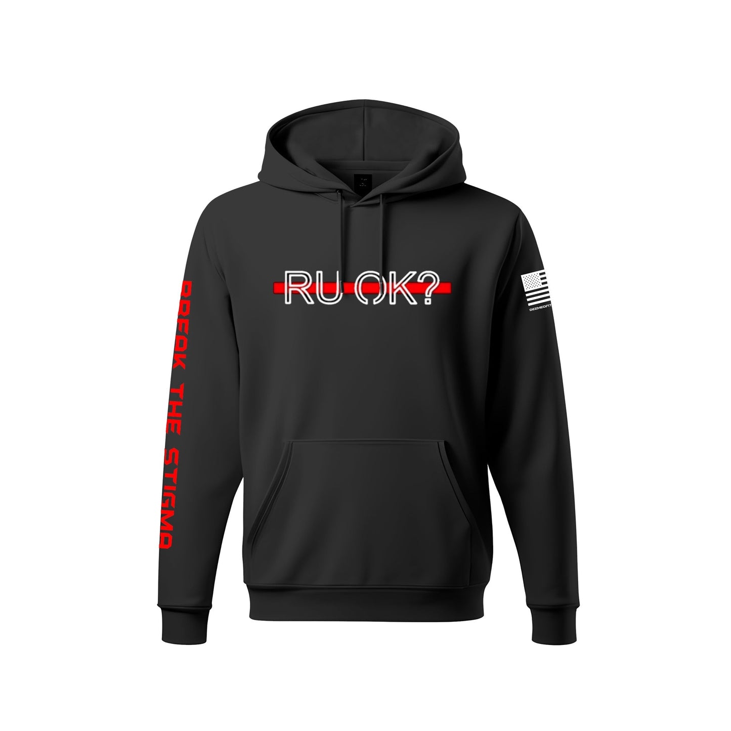 Stigma Breaking Hoodie- Red Line
