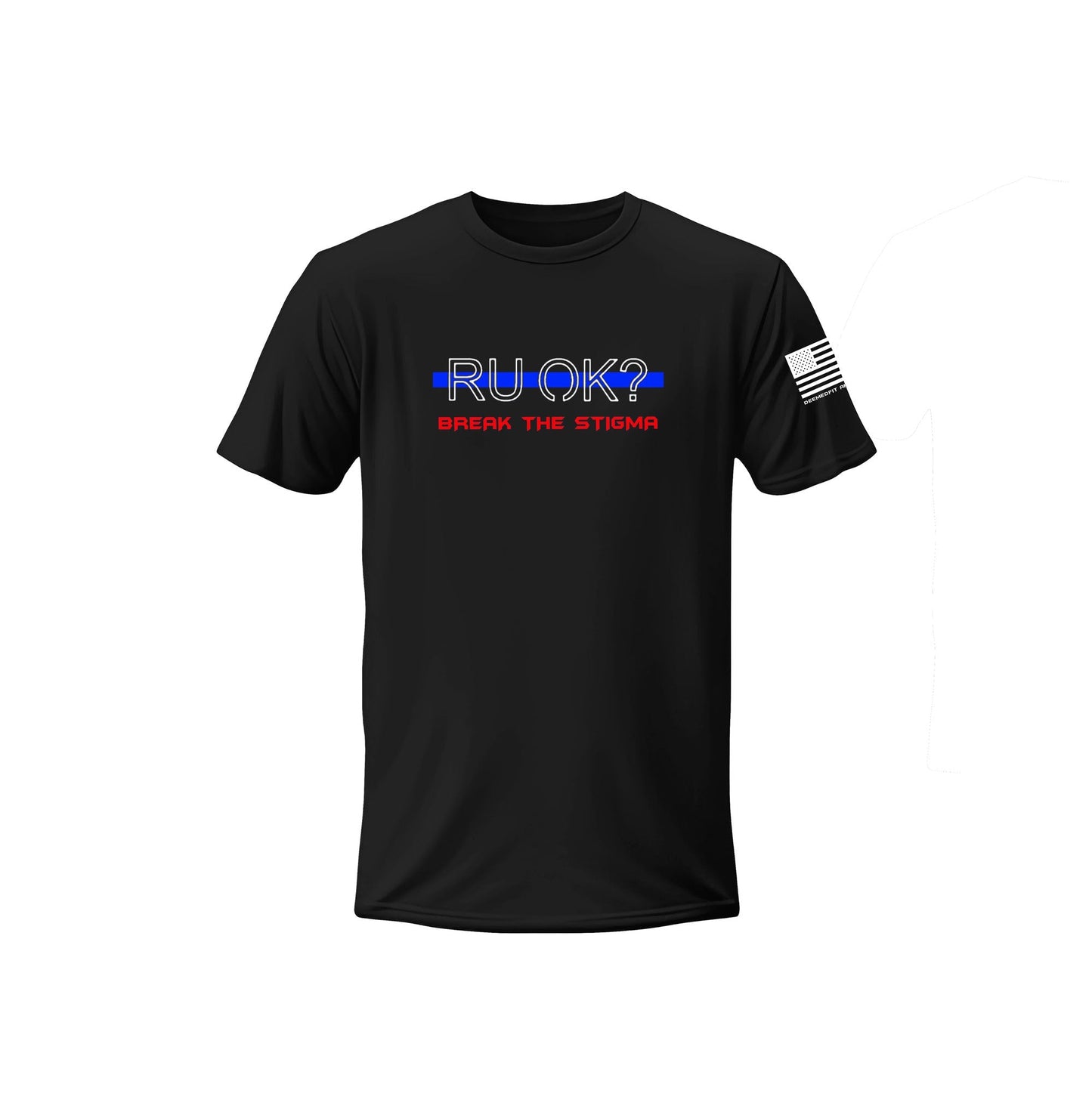 Stigma-Breaking Unisex Tee- Blue Line