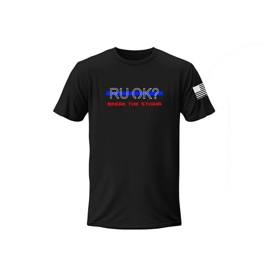 Stigma-Breaking Unisex Tee- Blue Line