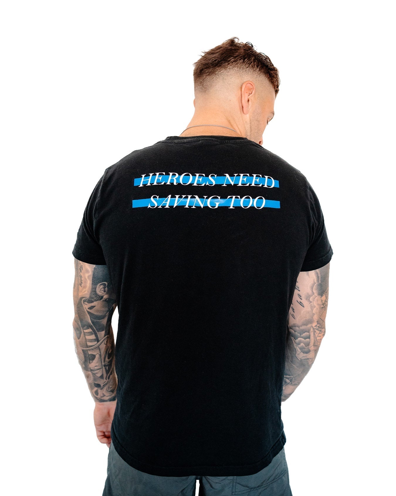 Stigma-Breaking Unisex Tee- Blue Line