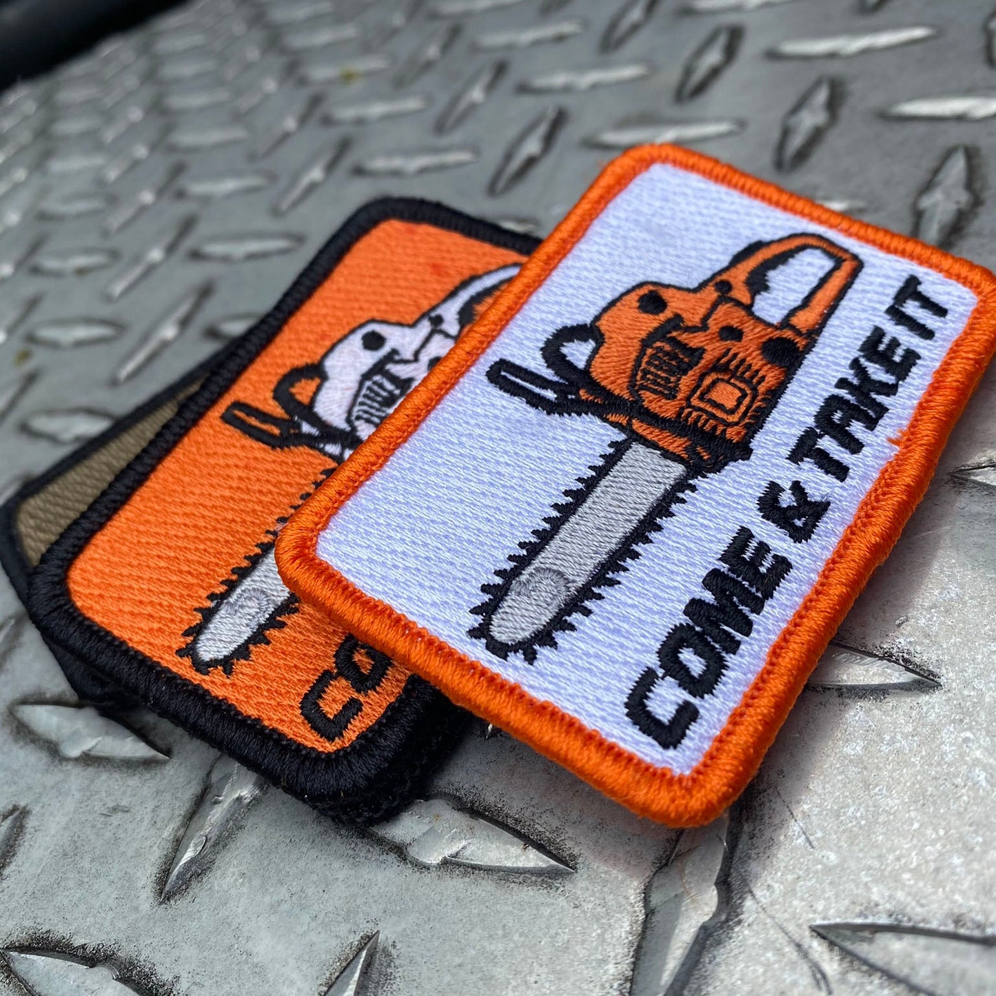 2"x3" Chainsaw Come and Take It Tactical Patch