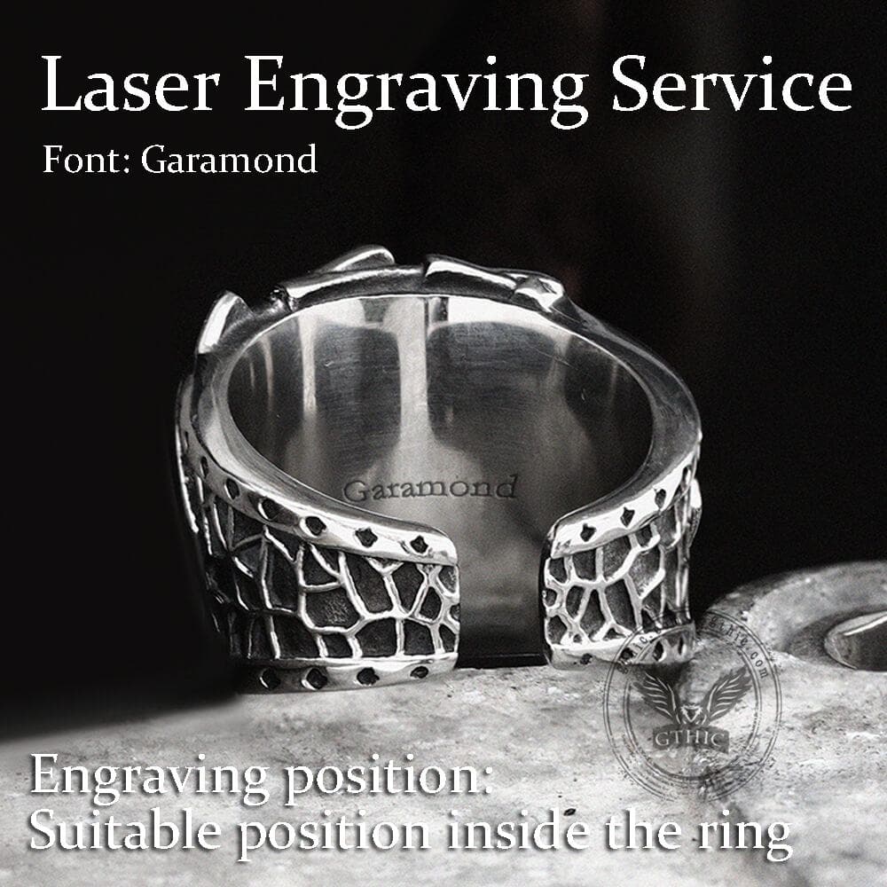 Straight Flush Poker Cards Stainless Steel Ring