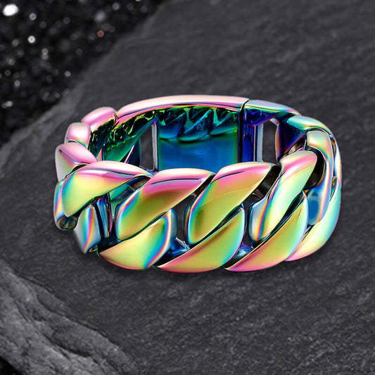 Stylish Heavy Chunky Link Chain Stainless Steel Bracelet