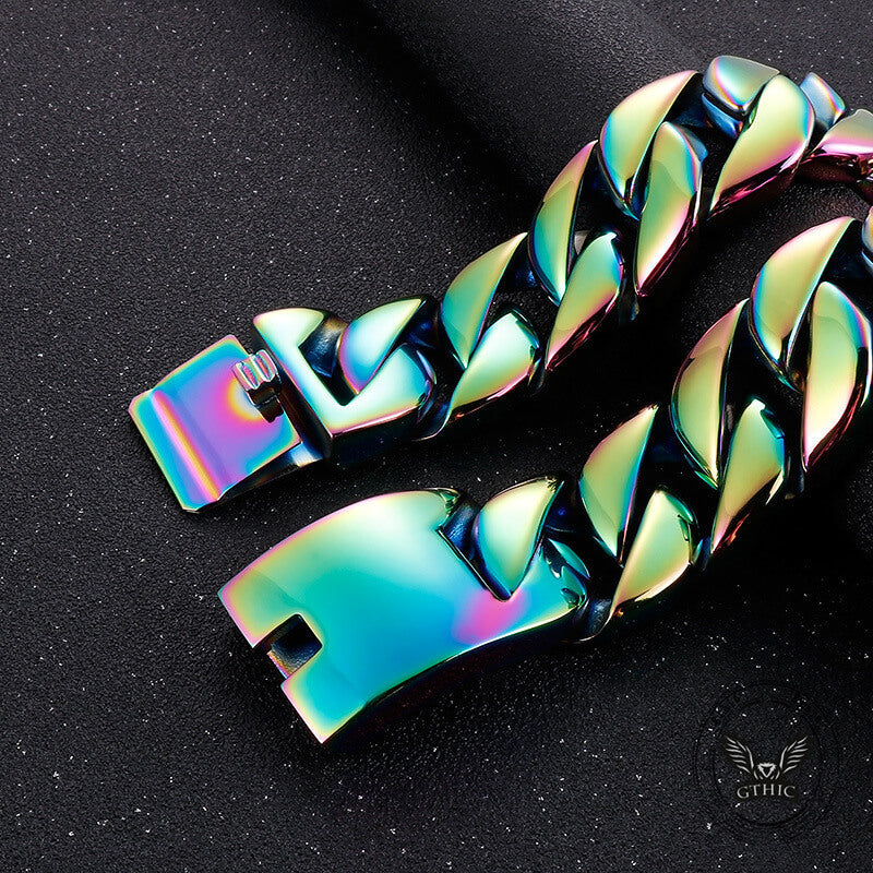 Stylish Heavy Chunky Link Chain Stainless Steel Bracelet