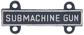 U.S. Army Qualification Bars for Marksmanship Qualification Badges - Silver Oxide Finish