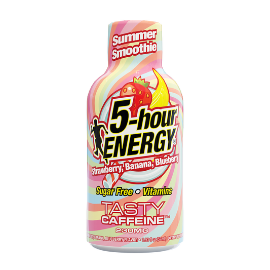 24 Pack 5-hour ENERGY Extra Strength Shots, Summer Smoothie Flavor, 1.93 Fl Oz