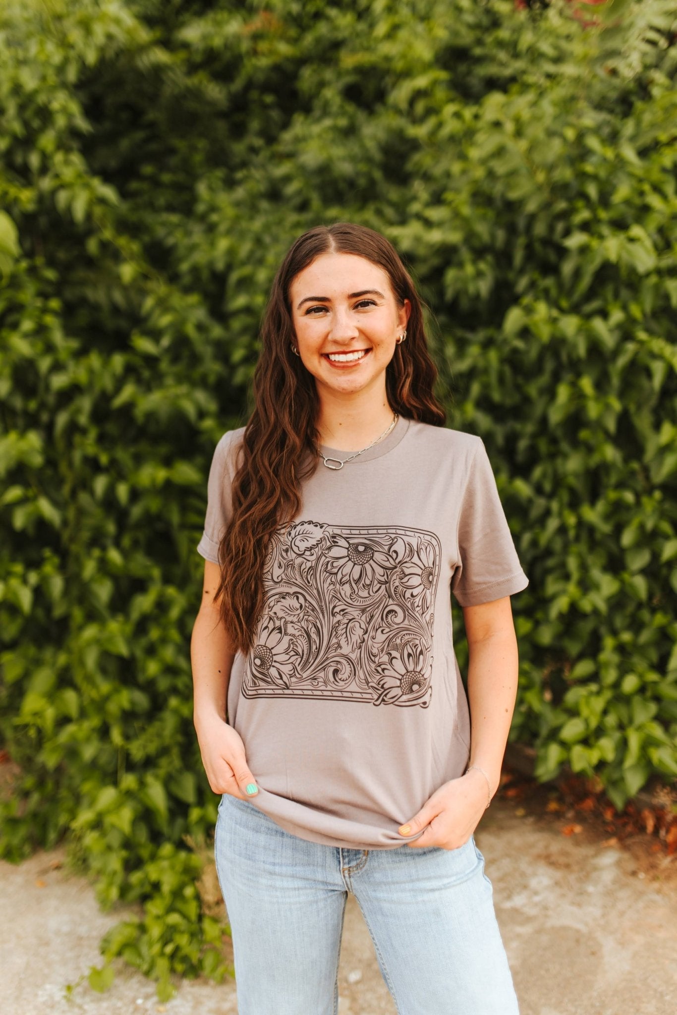 Sunflower Engraved Graphic Tee