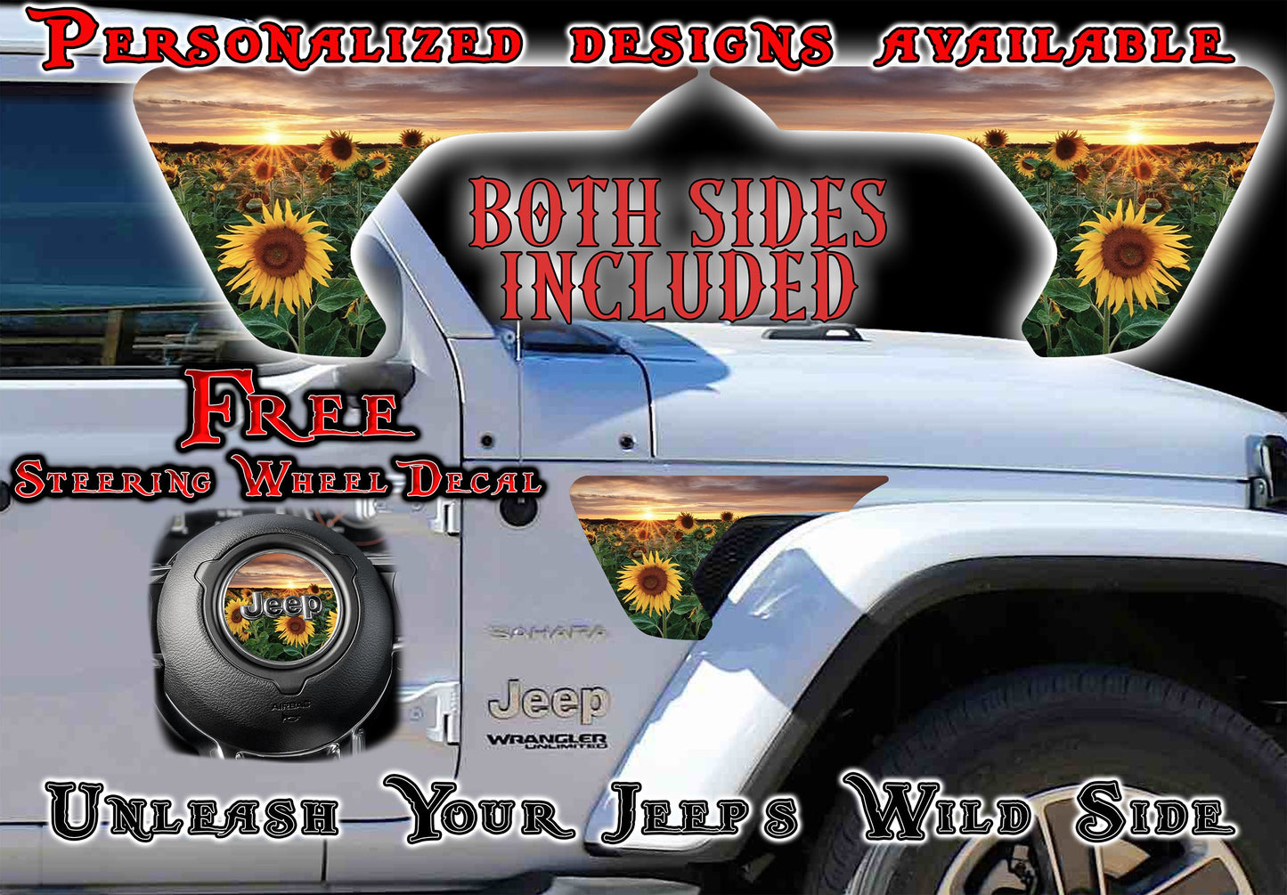 fender vent for the JL or JT 2018 or newer Sunflower field