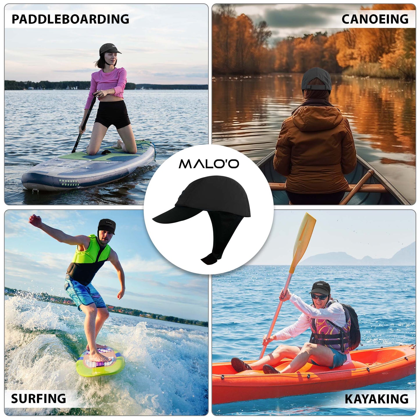 Malo'o Surf & Water Sports Hat – Sun Protection Hat for Surfing & Beach