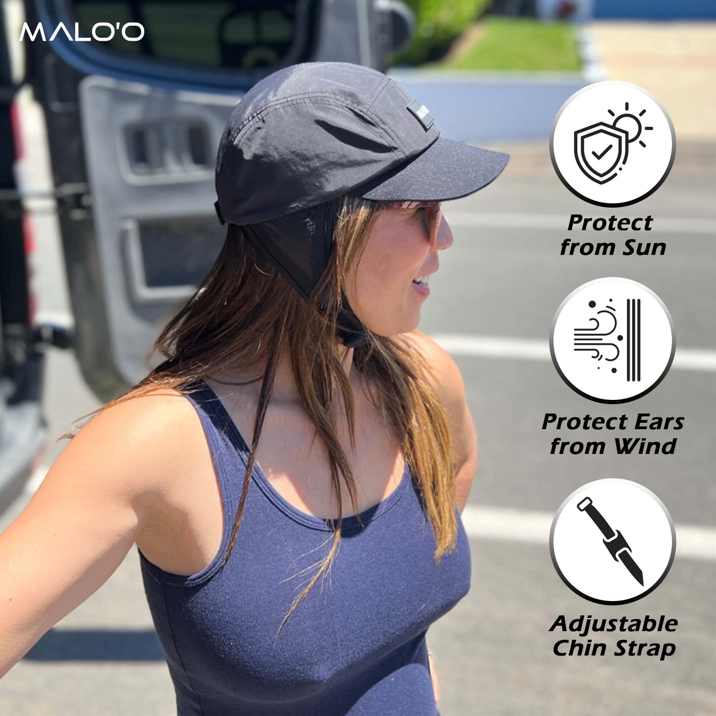 Malo'o Surf & Water Sports Hat – Sun Protection Hat for Surfing & Beach