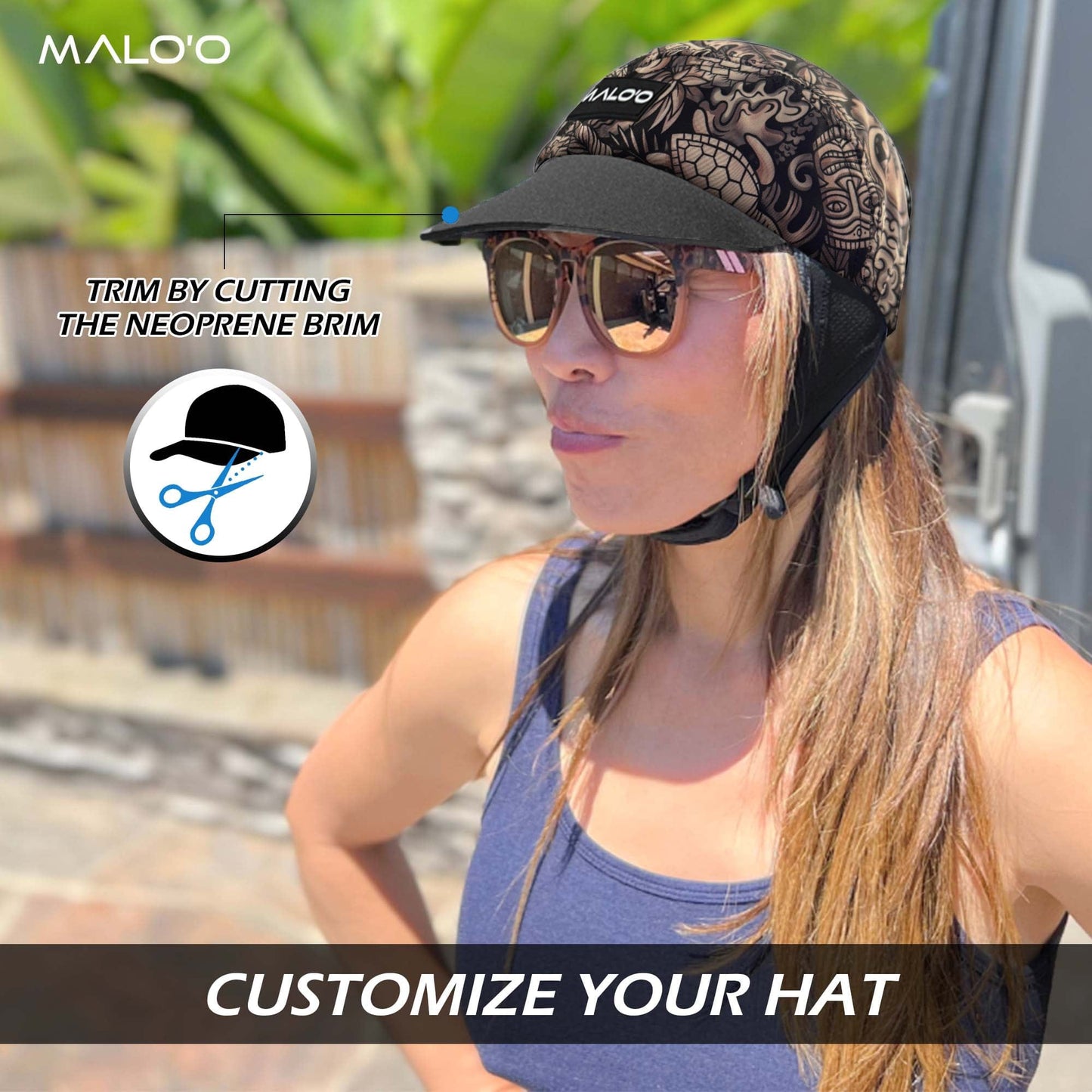 Malo'o Surf & Water Sports Hat – Sun Protection Hat for Surfing & Beach
