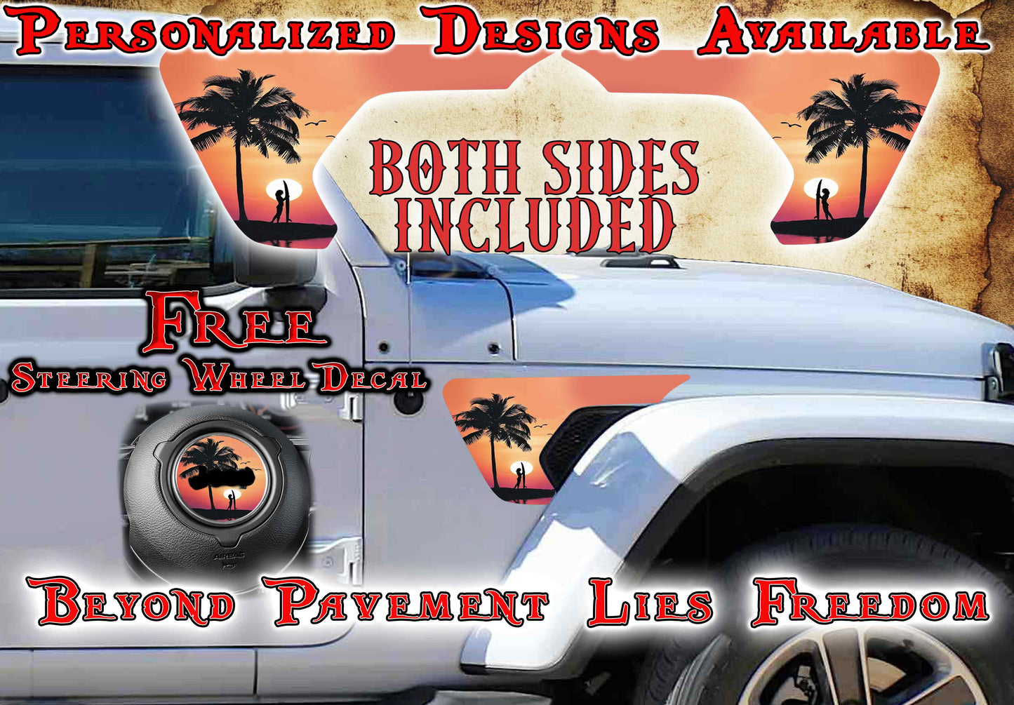 fender vent for the JL or JT 2018 or newer Surfs up