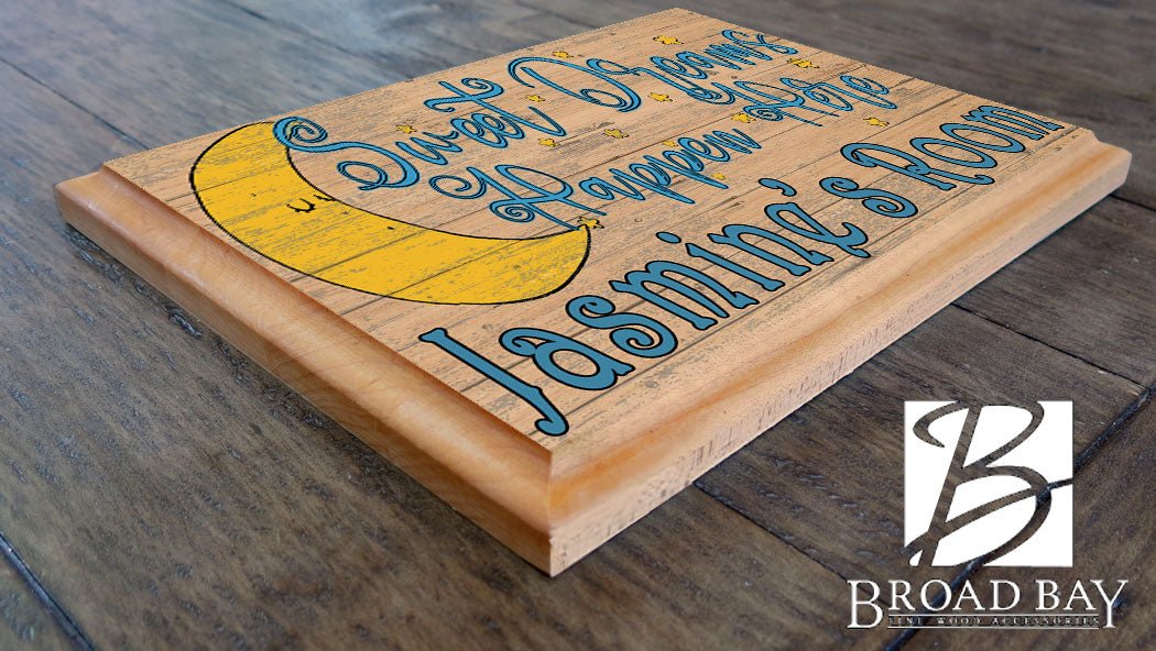 Sweet Dreams Happen Here Sign Child's Room or Nursery Decoration Sign