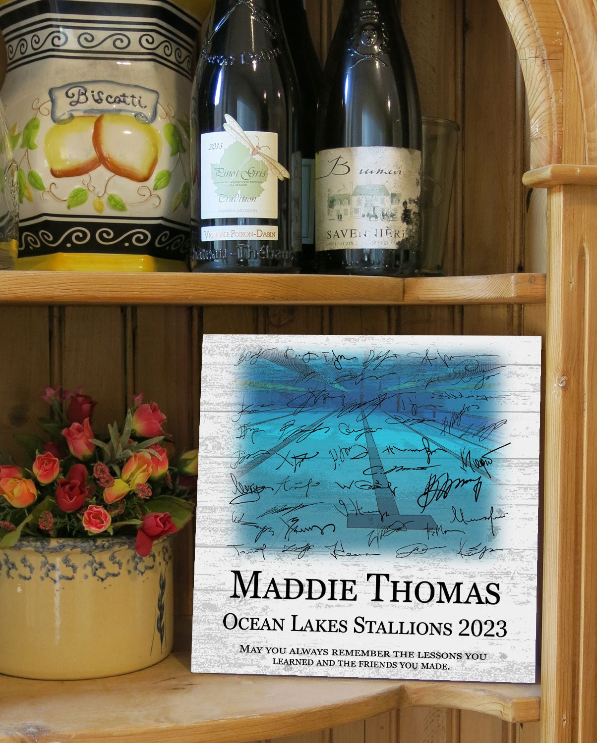 Swimming Trophy Plaque - Swim Award - for Swimmers, Senior Season Gift, MVP or Team Coaches