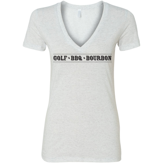 Golf BBQ & Bourbon Women's Fitted T-Shirt - Final Sale