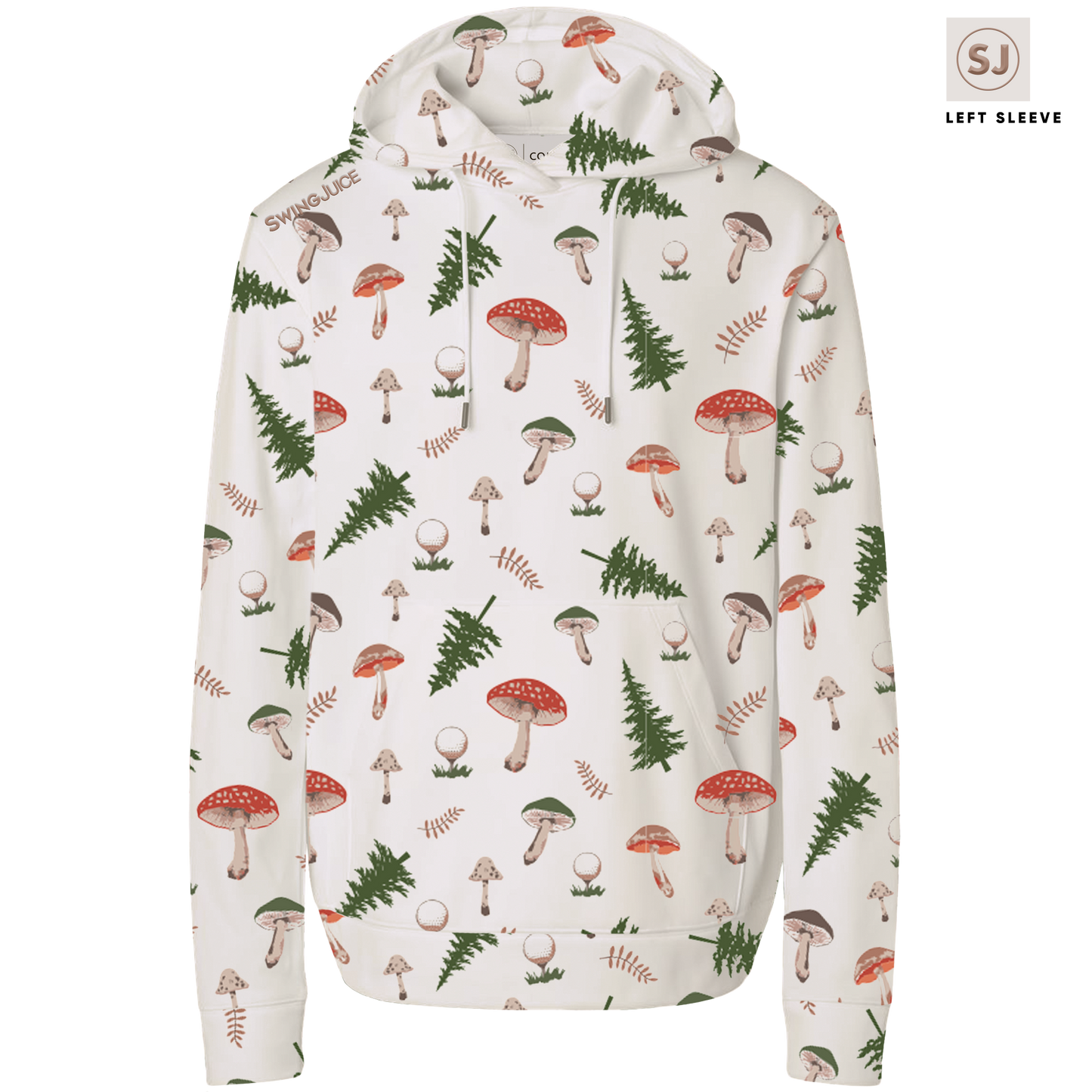 Golf Mushrooms Men's Performance Hoodie - Final Sale