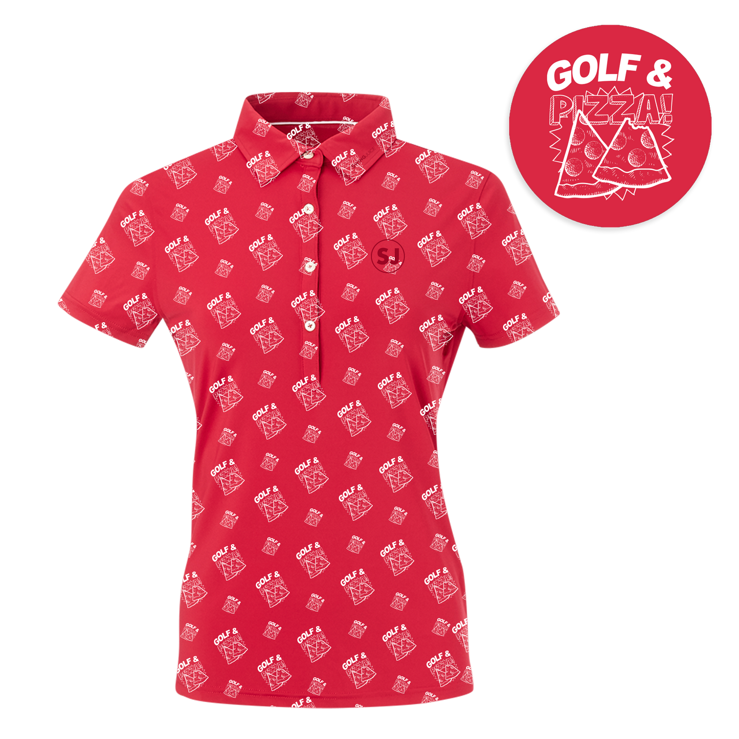 Golf & Pizza Women's Polo - Final Sale