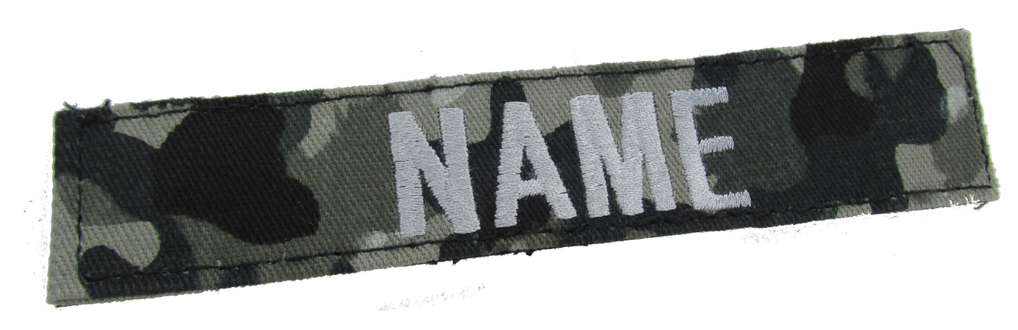 Swiss Urban Name Tape with Hook Fastener - Fabric Material