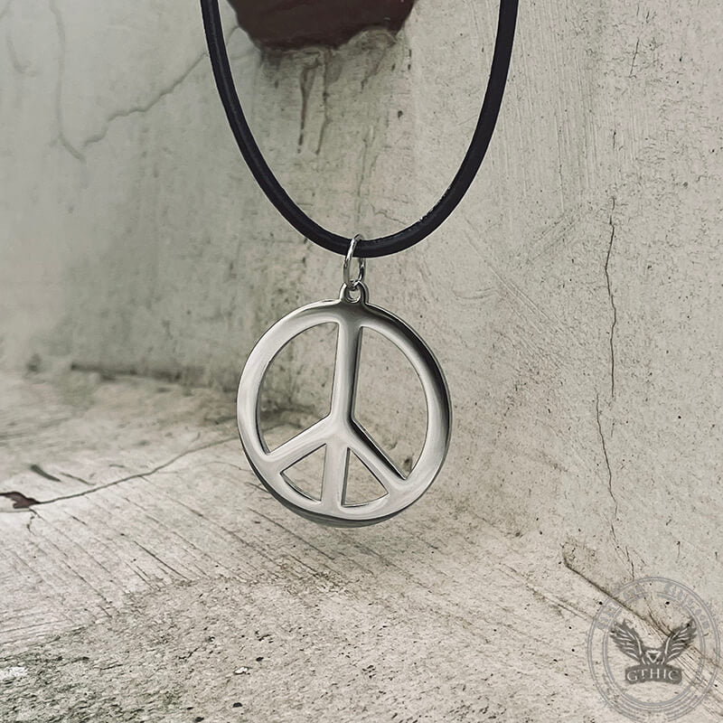 Symbol Of Peace Stainless Steel Pendant