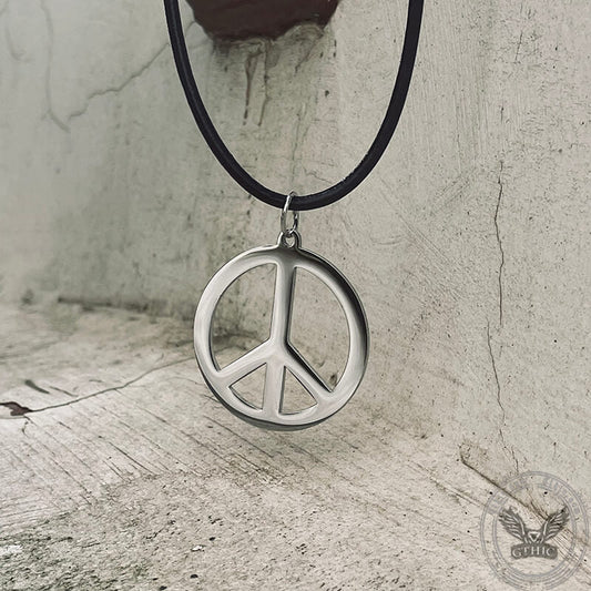 Symbol Of Peace Stainless Steel Pendant