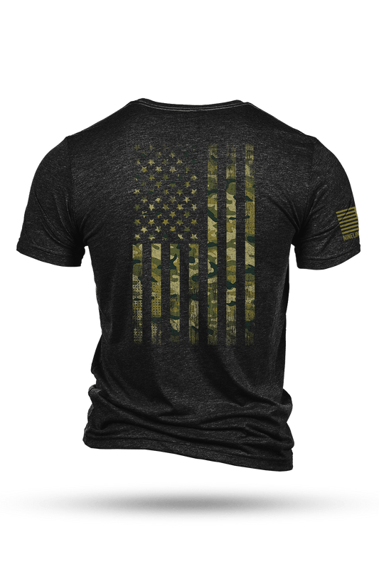 Tri-Blend T-Shirt - American Camo