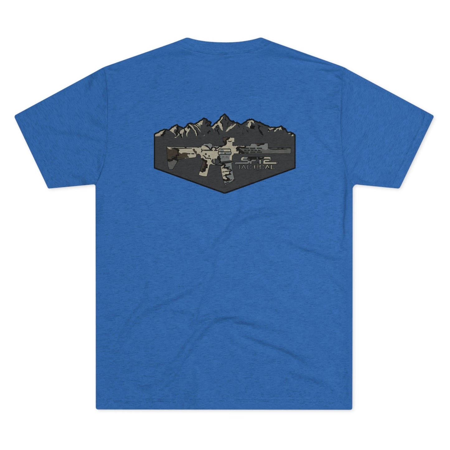 Camo Logo Mountain - Tri-Blend Crew Tee