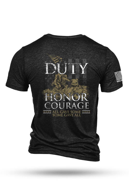 Tri-Blend T-Shirt - Duty Honor Courage