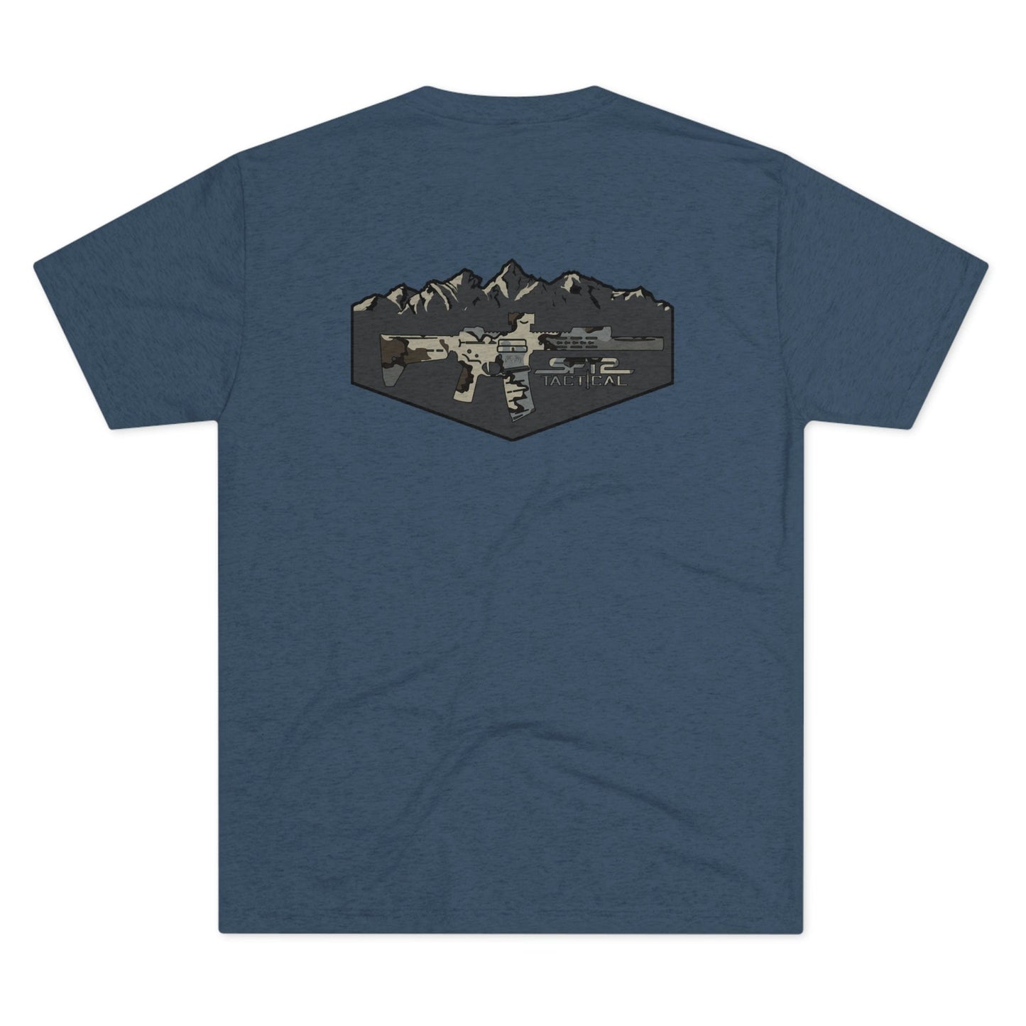 Camo Logo Mountain - Tri-Blend Crew Tee
