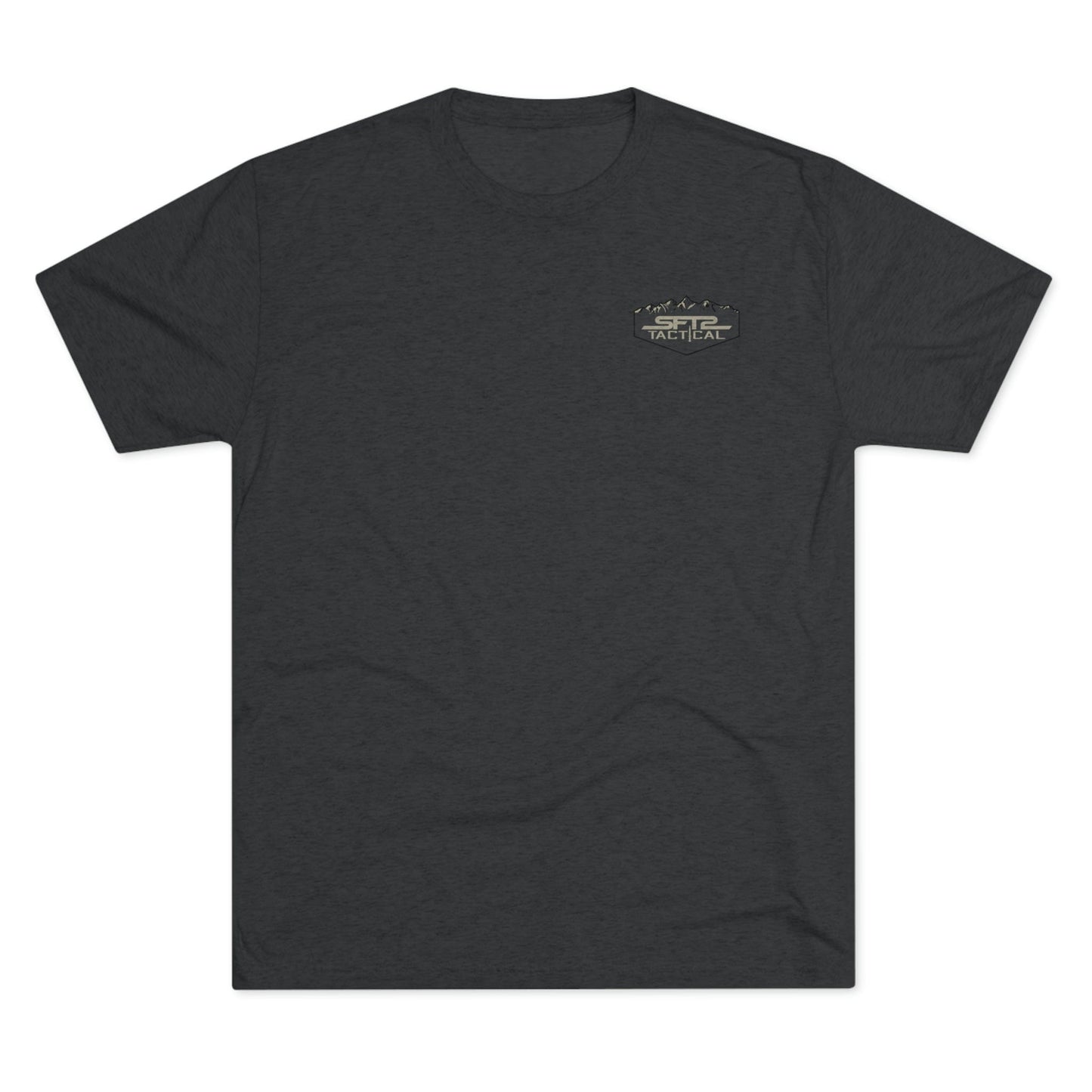 Camo Logo Mountain - Tri-Blend Crew Tee