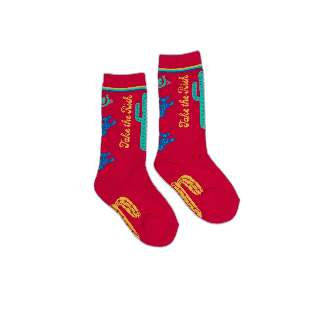 Kids Take The Risk Hot Pink Socks