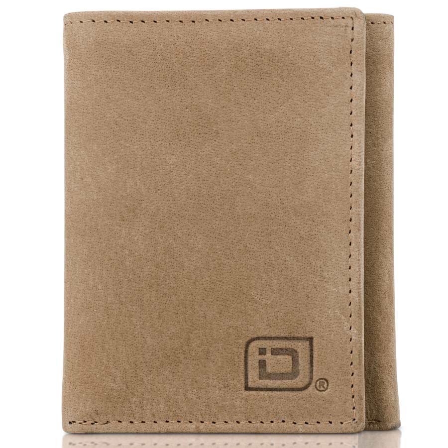 Mens RFID Wallet - Extra Capacity Trifold 7 slot with ID Window