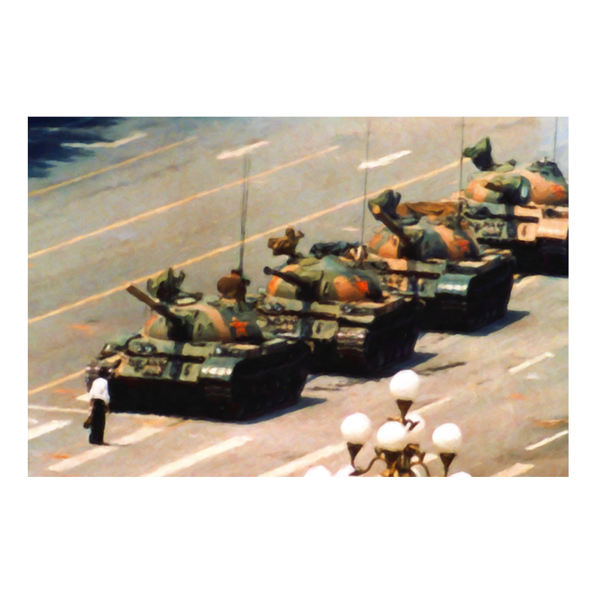 Tank Man Painting Print