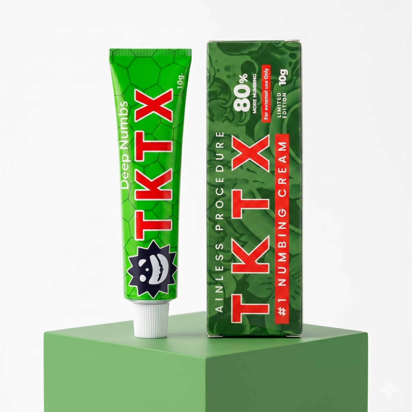 Green Tattoo Numbing Cream - 80% Limited Edition